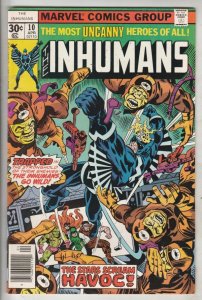 Inhumans, The #10 (Apr-77) NM- High-Grade Black Bolt, Gorgon, Triton, Karnak,...