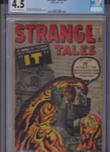 STRANGE TALES V1 #82 3/61 CGC 4.5 -CRM/OW - KIRBY-DITKO - HECK