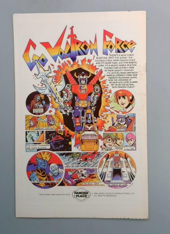 Voltron #1 VF/NM Newsstand 1st Voltron Modern Comics, 1985 JR1