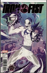 Iron Fist #1 Midtown Comics Negative Cover (2017) Iron Fist