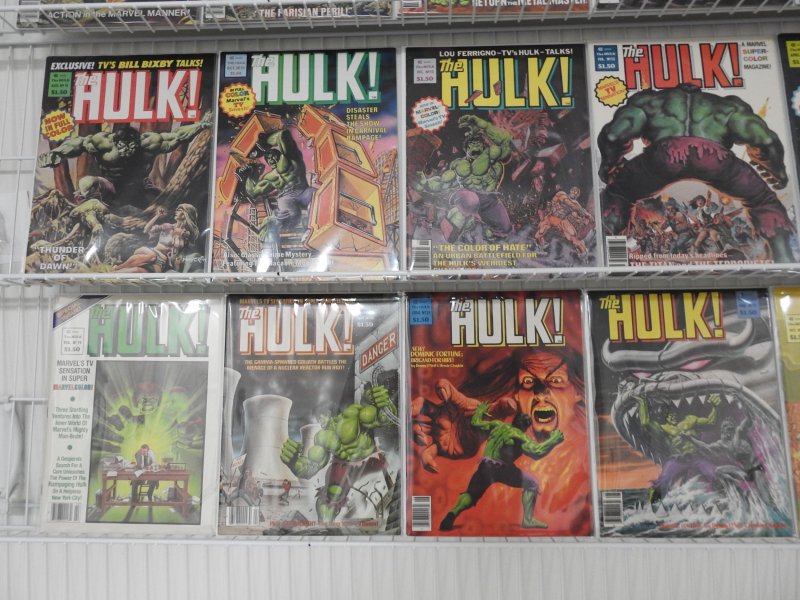 The Rampaging Hulk Magazine Complete Set #1-27 Avg VF Condition!! Beautiful Set!