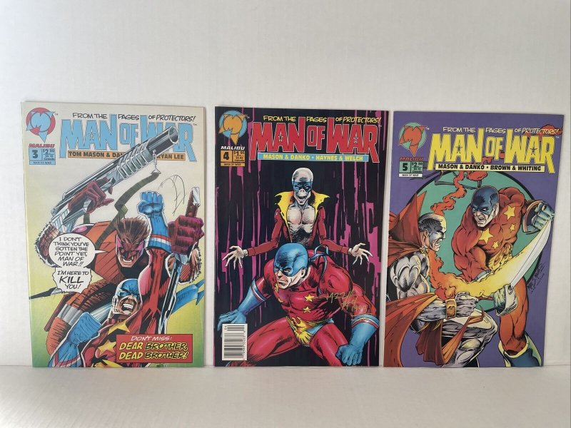 Man Of War #1 2 3 4 & 5 Lot Of 5