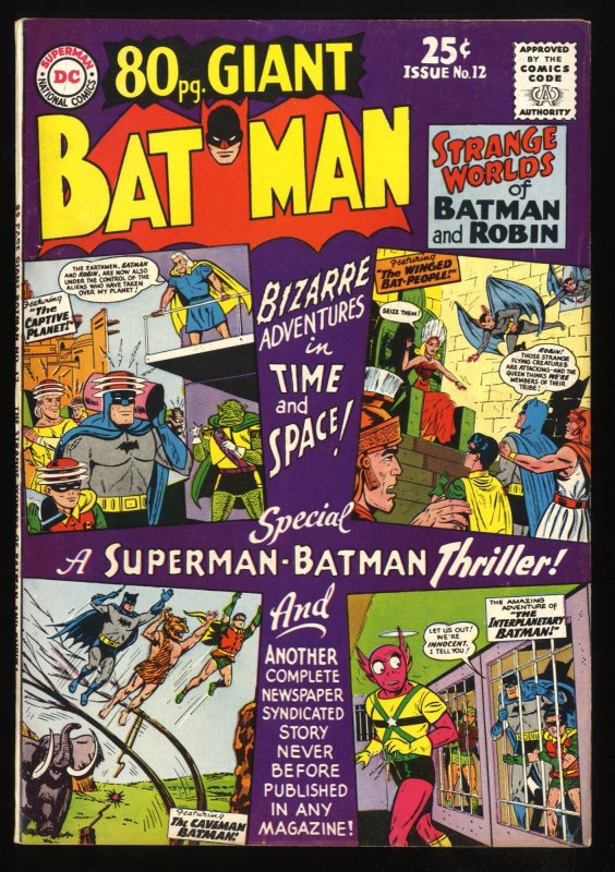 80 Page Giant #12 VF- 7.5 Batman Appearance!