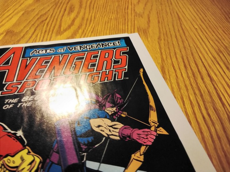 Avengers Spotlight #26 Direct Edition (1989) Iron-man Hawkeye