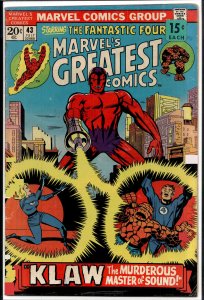 Marvel's Greatest Comics #43 (1973) Fantastic Four