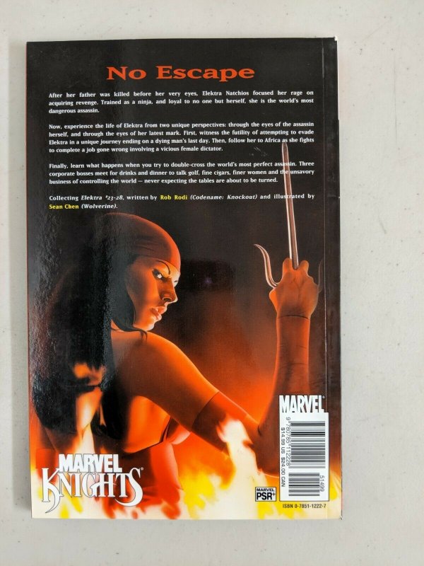 Elektra Relentless Volume 3 Paperback 2004 Marvel Knights Robert Rodi 