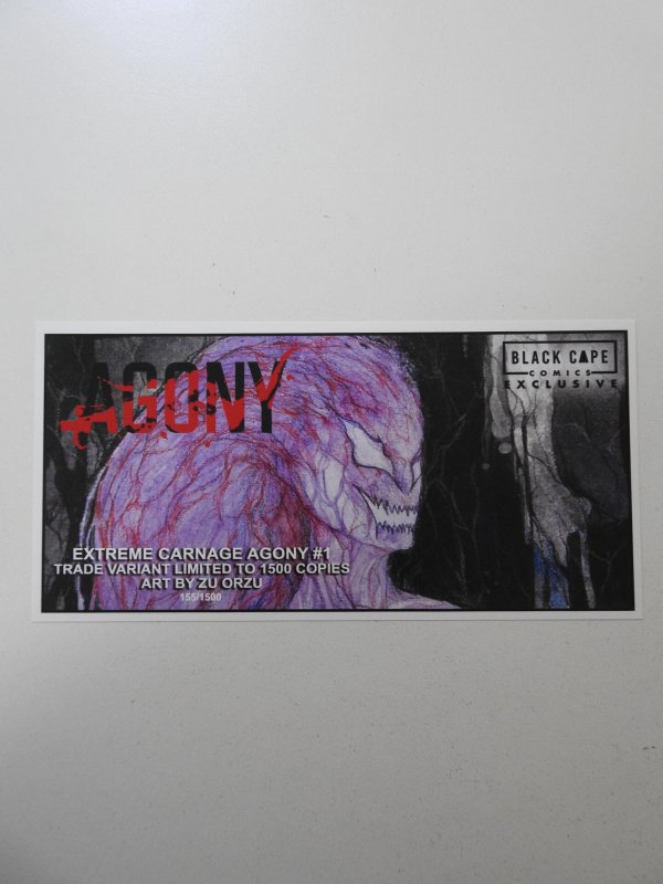 Extreme Carnage Agony #1 Trade Variant 155/1500 W/ COA!
