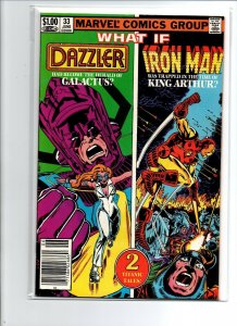 What If vol.1 #33 newsstand - 1981 - Iron Man - Dazzler -  Very Fine