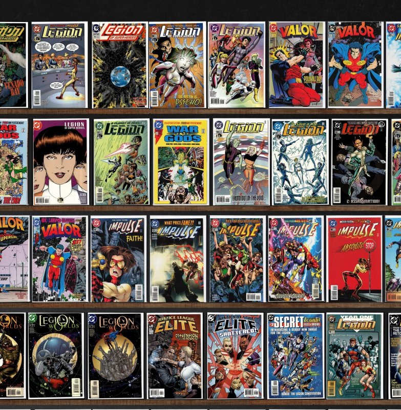 Huge Lot 150+ Comics with Legion Of Super Heroes, Impulse & More!