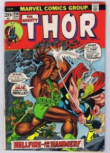Thor #210 ORIGINAL Vintage 1973 Marvel Comics Ulik