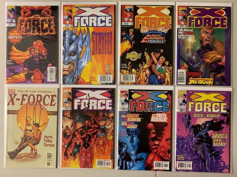 X-Force comics lot #64-128 39 diff avg 8.0 (1997-2002)