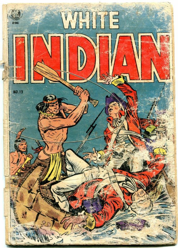 WHITE INDIAN #13 1954-FRANK FRAZETTA INDIAN ART-WESTERN P/FR