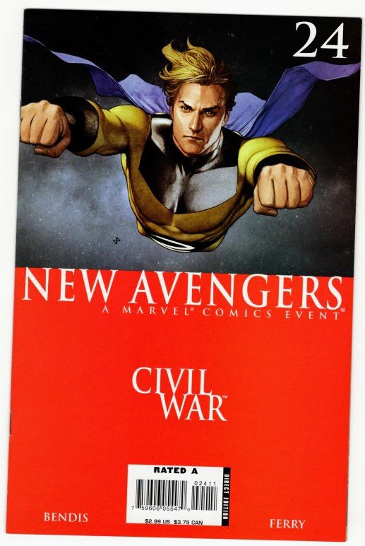 NEW AVENGERS #24 (VF) Civil War 1¢ auction! No Reserve!