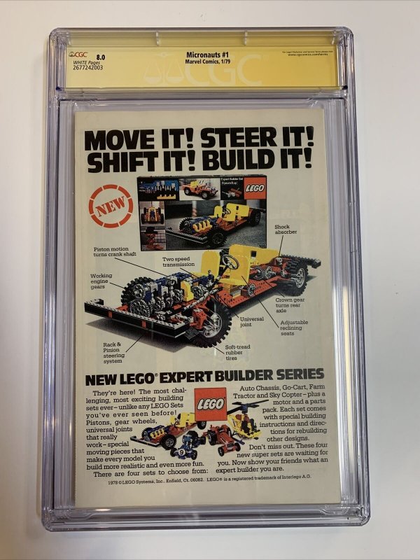 Micronauts (1979) # 1 (CGC 8,0 WP) Signed By Michael Golden | 1st App