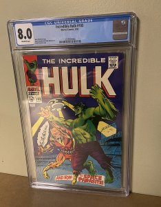 Incredible Hulk #103 (CGC 8.0 VFN)  2nd Monthly Hulk Issue / 1968