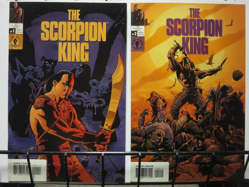 SCORPION KING (2002 DH) 1-2(art covers) THE ROCK!