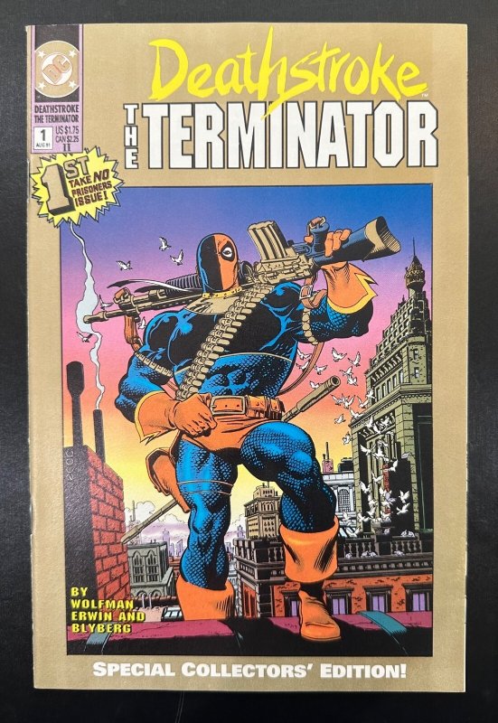 (1991) DEATHSTROKE THE TERMINATOR #1 2nd Print! Mike Zeck cover! RARE!