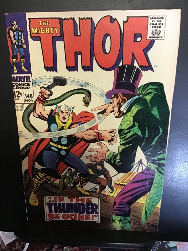 Thor #146 (1967) Kirby Inhumans origin key!   VF/NM Cvill CERT! Wow!