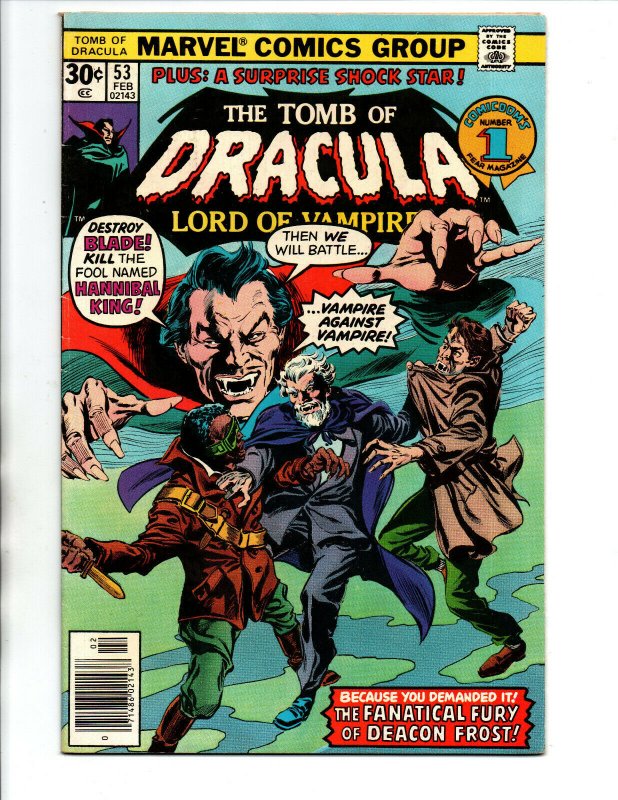 Tomb of Dracula #53 newsstand - Blade - Hannibal - Horror - Vampire - 1977 - VF