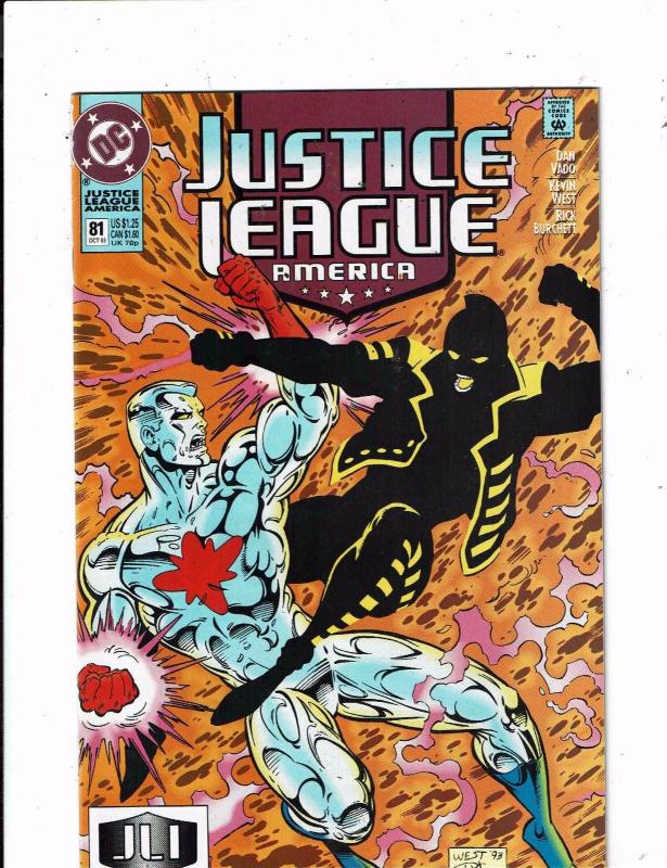 Lot of 5 Justice League America DC Comic Books #81 82 83 99 100 TW44