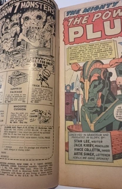 Thor #128 (1966)the power of Pluto with Hercules lite foxxing