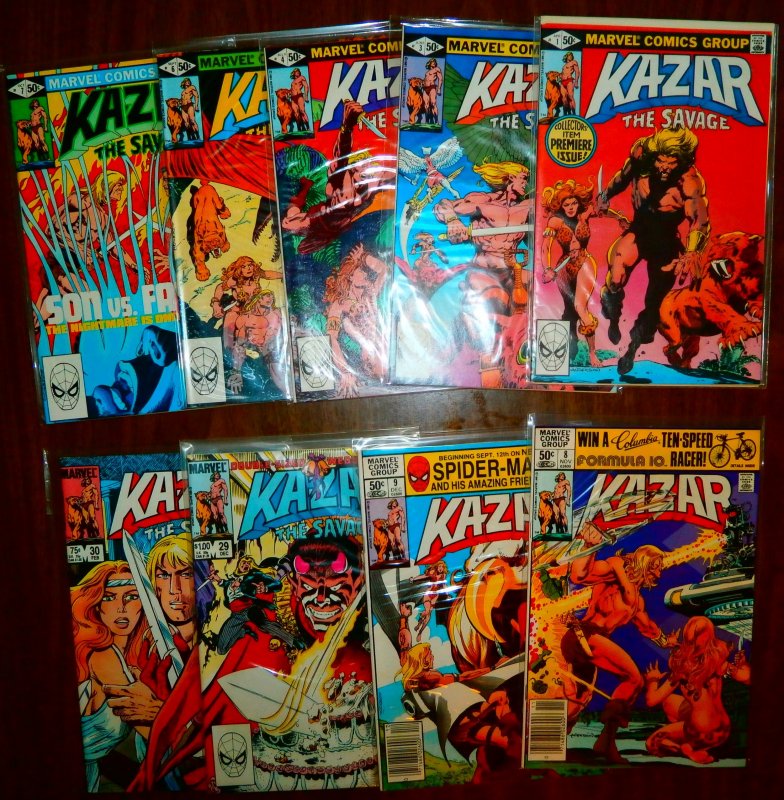 Ka-Zar V1 V2 V3 The Savage + (set of 24)