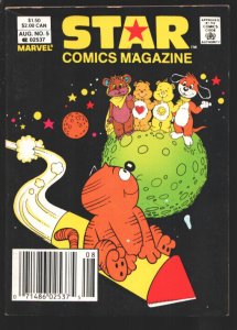 Star Comics Magazine #5 1987-Marvel-Black cover with sci-fi imagery-Ewoks-Car...