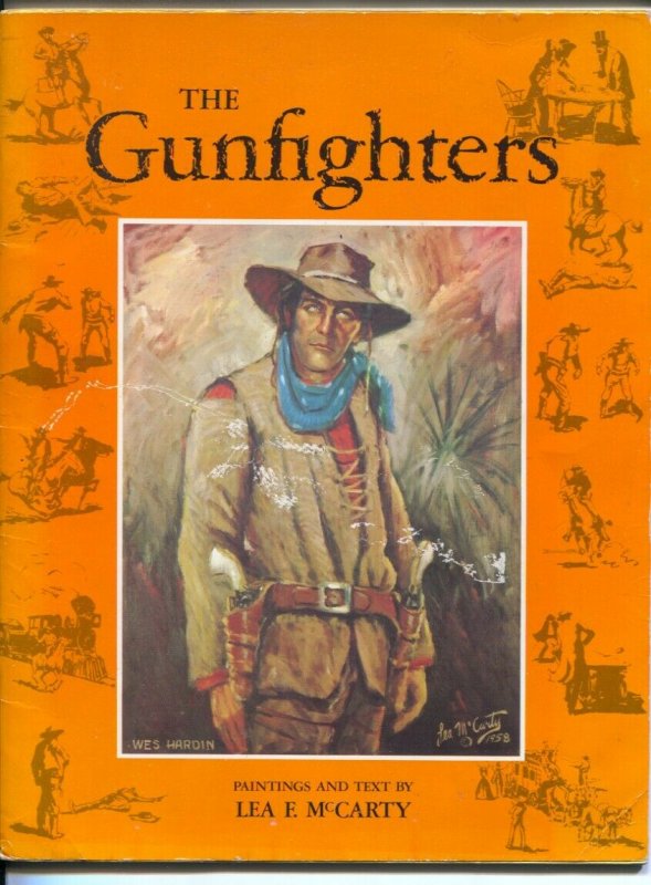 Gunfighters 1998-Lea McCarty-full page paintings of western gunfighters-Wyatt...