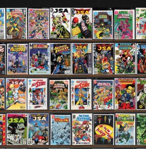 Huge Lot 150+ Comics with Steel, Young All Stars, Green Lantern & More!