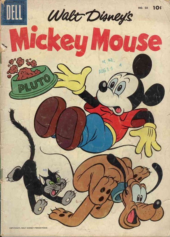 Mickey Mouse (Walt Disney's ) #50 FAIR ; Dell | low grade comic