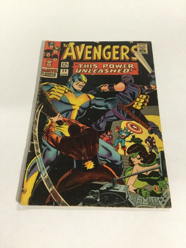 Avengers 29 Vg Very Good 4.0 Marvel Silver Age