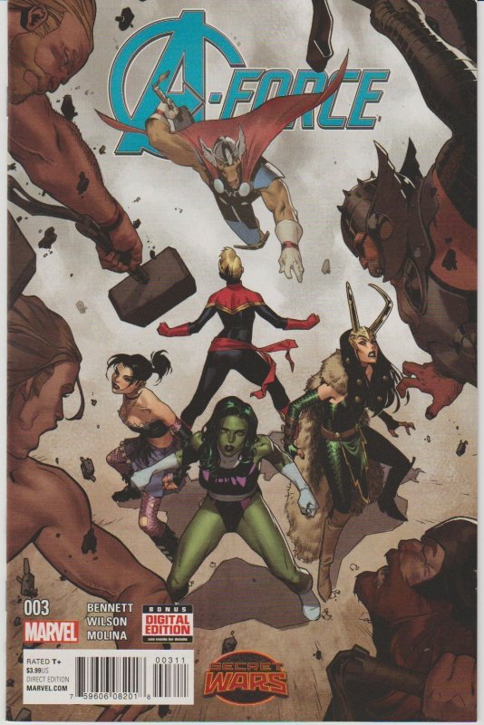 A-Force # 3 Cover A NM Marvel 2015 Secret Wars [G2]