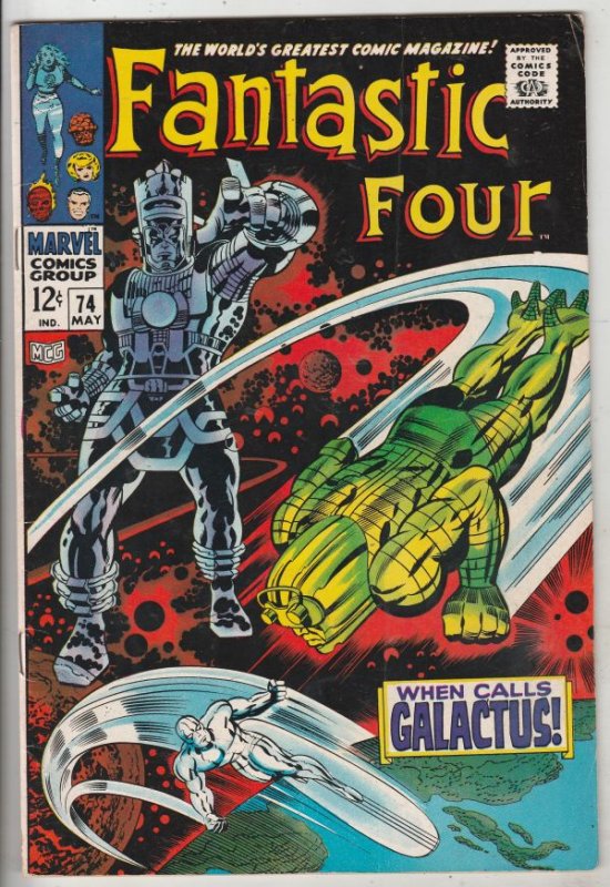 Fantastic Four #74 (May-68) VF High-Grade Fantastic Four, Mr. Fantastic (Reed...