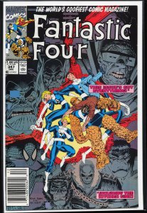 Fantastic Four #347 Newsstand Edition (1990) Fantastic Four