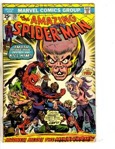 Amazing Spider-Man # 138 FN/VF Marvel Comic Book Green Goblin Vulture Mary J JG9
