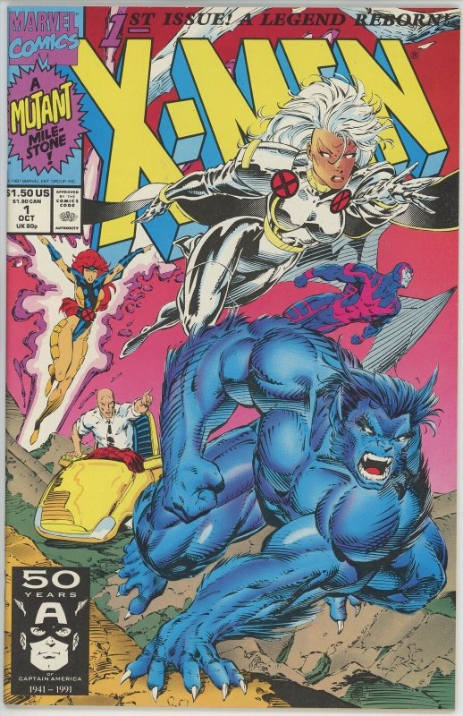 X-Men #1A (1991) - 9.4 NM *Jim Lee Storm/Beast Cover* 