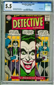 Detective Comics #332 (1964) CGC 5.5! crack back of slab