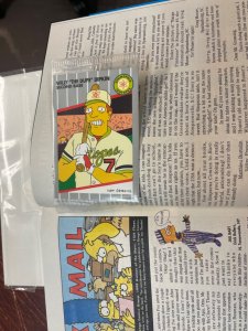 Simpsons Comics # 4 NM- Bongo Comic Book with Card Homer Bart Lisa Marge 5 J249