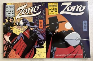 Zorro The Complete Classic Adventures of Alex Toth set #1-2 Eclipse 8 VF (1988)