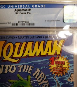 AQUAMAN #1 CGC GRADED 9.4 NM (JULY 1994)