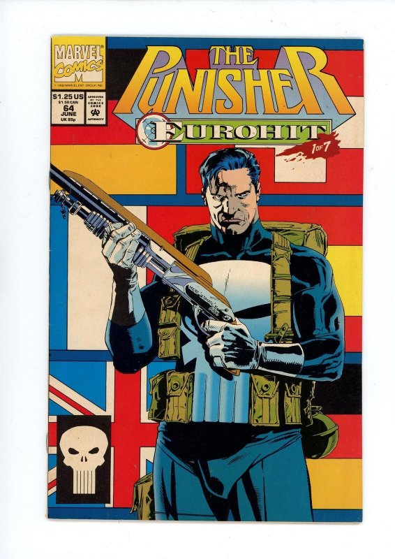 THE PUNISHER #64  (1992) MARVEL COMICS  VF+ 