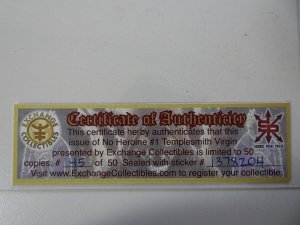 No Heroine #1 Templesmith Cover (2020) LDT 50 W/COA NM- Condition