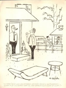 House Warming Gin - Humorama 1964 art by Al Kaufman