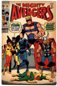THE AVENGERS #68 1969 THOR VISION ULTRON FN/VF