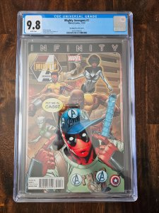 Mighty Avengers 1 CGC 9.8 Deadpool Cover variant  highest graded by CGC (2013)