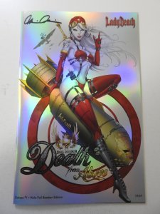 Lady Death Echoes #1 Holo Foil Bomber Edition NM Condition! Signed W/ COA!