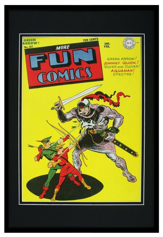 More Fun Comics #101 Green Arrow Framed 12x18 Official Repro Cover Display