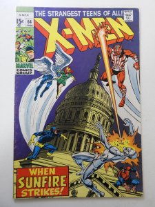 The X-Men #64 FN- Condition! First appearance of Sunfire!