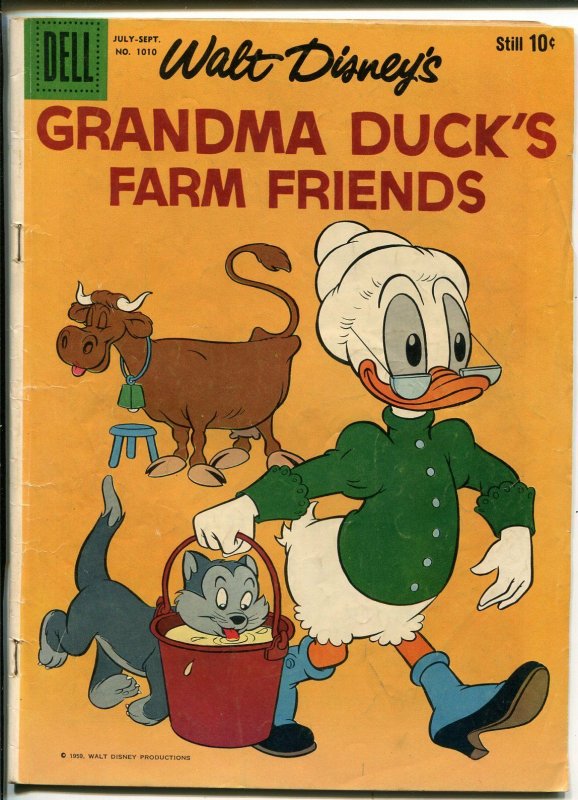 Four Color Comics #1010 1959-Dell-Grandma Duck's Farm Friends-Carl Barks-VG