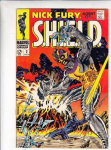 Nick Fury Agent of S.H.I.E.L.D. #2 (Jul-68) VF/NM- High-Grade Nick Fury, S.H....